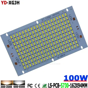 10 P LED SMD 5730 100 W 162X94 10000-11000lm Прожектор печатна платка алуминиев радиатор с Източник за вътрешно и външно търговска