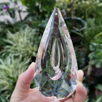 120 мм Crystal Prism Ловец на Слънцето Бистра Подвесная Стъклен Полилей Част Лампа Домашно Градина Сватбен Декор Фигурка направи си САМ Украса