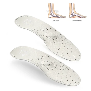 2 бр. най-Добрата Кожена Ортопедична Стелка За обувки с поддръжка на Свода на Крака, Ортопедични обувки, Стелки За Подошвенного фасциита, жени, Мъже