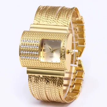 2021 Елитен Марка За Жените Златен Стомана Часовник-Гривна Дамска Мода Ежедневното Персонализирани Рокля Ръчен Relogio Feminino Часовници