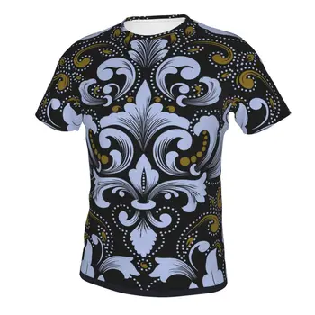 3D Стил барок 2021 лятна мода новата мъжка тениска с 3D-принтом и къси ръкави, модни и ежедневни тениска, дрехи