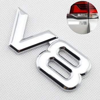 Auto Страничния Корпус, Хромиран Заден Багажник Икона Метален 3D Цифрова Азбука Емблемата на Автомобилни Стикери Довършителни Стикер Лого Универсални Аксесоари