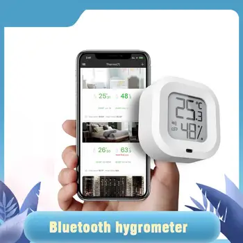 CoRui Мини Bluetooth LCD Дисплей Цифров Термометър, Влагомер За Помещения Електронен Сензор за влагомер, така че Домакински Детектор влагомер, така че