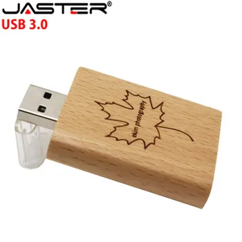 JASTER USB 3.0 Дървена Портретно Модел usb флаш памет pendrive 4 GB 8 GB 16 GB 32 GB 64 gb, memory stick pen drive безплатен потребителски лого