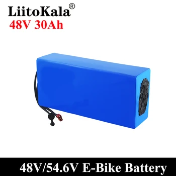 LiitoKala 18650 48V 20AH 30ah 15ah 12ah 25ah Высокомощная Електрически Мотор батерия E-bike Батерия 48V 18650 литиево-йонна батерия с BMS