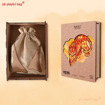PB Игриво Чанта Дървена кутия Fuhu linmen пъзел творчески роман нова година празника на Пролетта подарък Детски играчки 