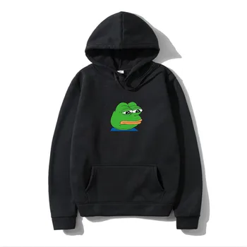 Sad Rip Frog Hoody Мъжки Японската Модни и Ежедневни Hoody с Принтом Градинска Облекло в стил хип-Хоп 2021 Мъжки Hoody