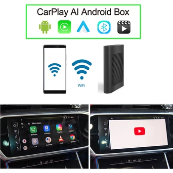 Авто Мултимедиен Плеър-Рефлексен връзка 10 Система Android TV Box CarPlay AI Интерфейс Androidauto TV Декодер Авто Плейър USB Con