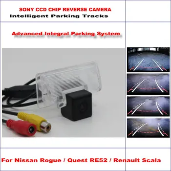 Автомобилна Интелектуална Парковочная камера за Задно виждане За Nissan Rogue/Quest RE52/За Renault Scala 2008-2015 NTSC RCA AUX HD SONY CCD КАМЕРА