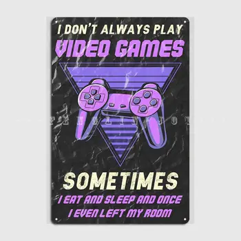 Видеоигри Игрална Геймър Метални Табели Плакат Кино Гараж Рисувани Стенни Персонализирани Стикери Тенекиен Знак На Плакат