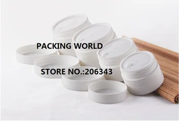 висококачествена бяла пластмасова банка 120 г крем за очи / дневен крем / нощен крем / гел / есенция / банка за козметични опаковки