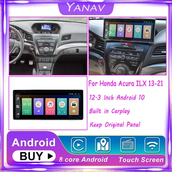 За Honda Acura ILX 2013-2021 Радиото в автомобила Главното Устройство Android 10 Авто Стерео Carplay 128 г 12,3 Инча GPS Навигация DVD Видео Плейър