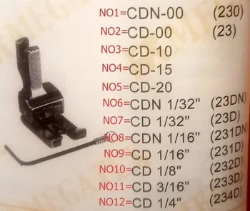 Индустриални шевни машини с компенсационными крака CDN-00 CD-00 CD-10 CD-15 CD-20 CDN 1/32 