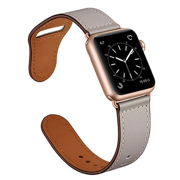 Кожена каишка За Apple watch band 44 мм/40 мм 42 мм/38 мм pulseira каишка за часовник iwatch гривна Apple watch 5 4 3 se 6 7 41 45 мм