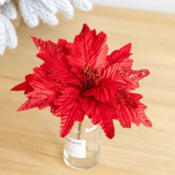 Конни Фланелен Цветя с Ръчно изработени За направи си САМ Коледна Сватба, Новогодишна Украса на Дома