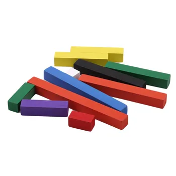 Материали Монтесори Дървени Математически Играчки 1-10 см Числови Пръчки от Цветни Нарастващите посредник между ръководството Пръчки Начална Образование Коледа
