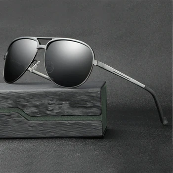 Мъжки поляризирани слънчеви очила от алюминиево-магнезиева сплав, модели на модните слънчеви очила, очила за каране
