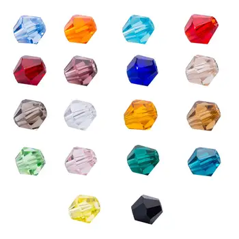 Направи си САМ Цветни 1000 Броя 6x6 mm Rondelle Crystal Свободни Мъниста Производство на Материали за Еднократна употреба Втулка на Ръчно изработени Бижута, Аксесоари на Едро