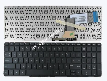 Нова английска клавиатура САЩ за HP Pavilion 15-p140nr 15-p150nr 15-p151nr 15-p151nr 15-p152nr Клавиатура на лаптоп Бяла Рамка