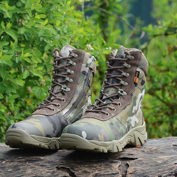 Нови Мъжки Тактически Армейските Обувки, Мъжки Военни Водоустойчиви Защитни Работни Обувки за Пустинята, Спортни Обувки За Катерене, Мъжки Улични Обувки