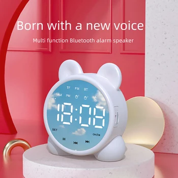 Огледален Безжична слушалка Bluetooth 5,0 Домашен Настолен P1 alarm clock Субуфер Звукова Кутия за Преносим Музикален Плейър Led Дисплей 1200 ма