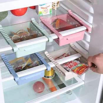 Рафтове за съхранение хладилник с отделение за съхранение чекмеджето преграда полк кухненски съдове и прибори кухня-часова рецепция