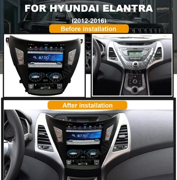 Система Android вертикален екран кола, GPS навигация За hyundai elantra 2012-2016 мултимедиен плеър главното устройство за записване