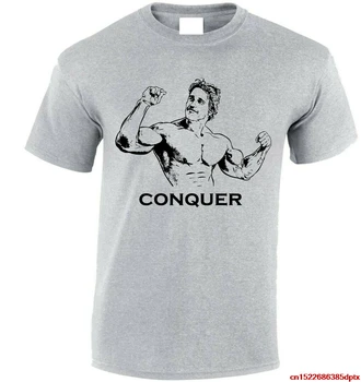 Тениска Унисекс Arnold Schwarzenegger Conquer Inspired Gym