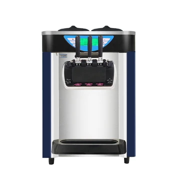 Търговско електрическа Настолна машина за сладолед неръждаема стомана автоматично 3 Машина за сладолед, на вкус сладка мека с голям капацитет