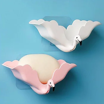 Фламинго сапун ястия Сливная Издънка препарат за съдове Стенни богат на функции на срока За Съхраняване на Куката на Аксесоари За Баня