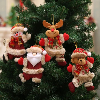 Честит Подарък За Нова Година Коледна Украса На Коледна Елха Дядо Коледа, Снежен Човек Окачване Кукла Висящи Украшения За Дома 2023 Ноел Натал